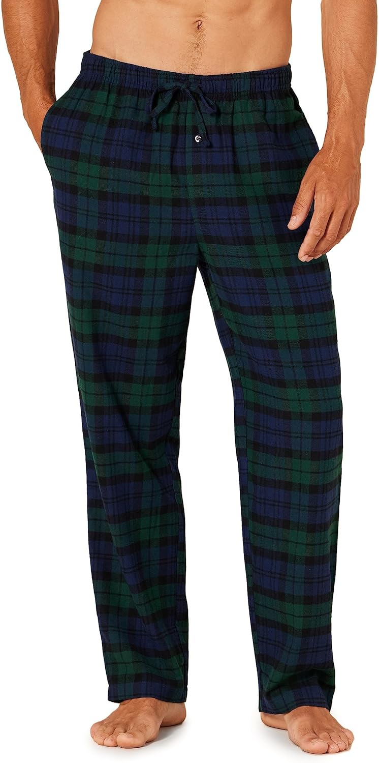Comfortable Flannel Men's Pyjama Pants - Kyran-Grey White-S-State of Style