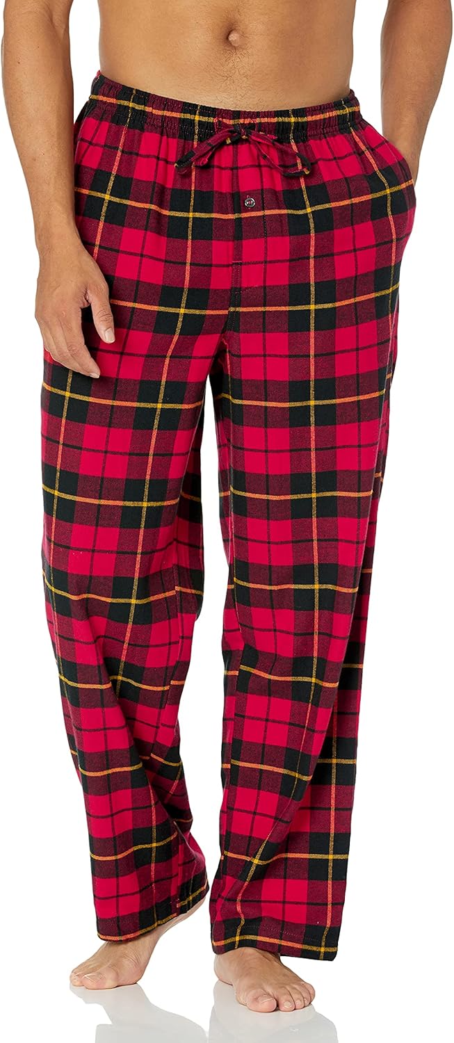 Comfortable Flannel Men's Pyjama Pants - Kyran-Grey White-S-State of Style