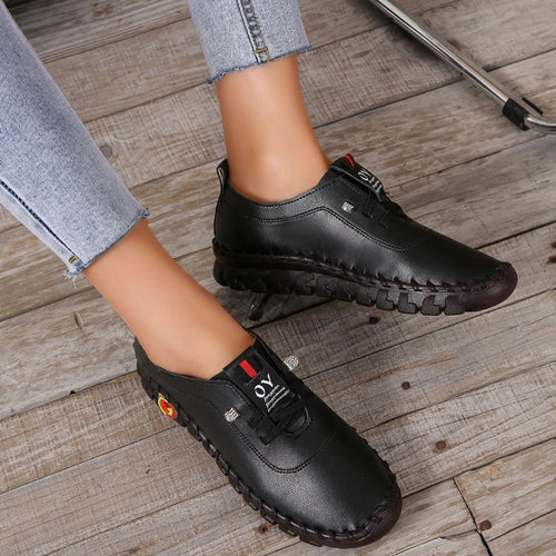 Comfortable Flat Women's Loafer – Ella-Black-4.5-State of Style