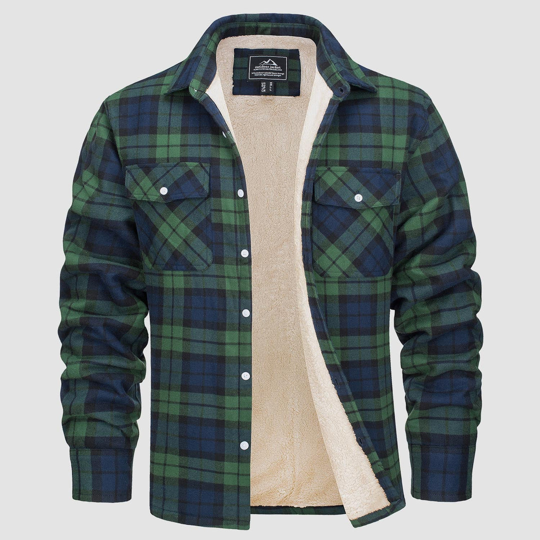 Comfortable Fleece Shirt - Ruben-Green-S-State of Style