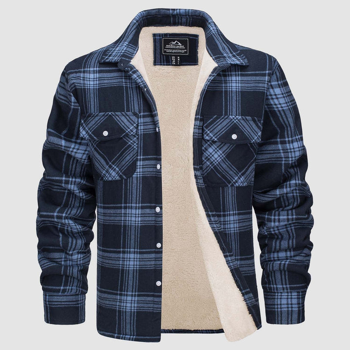 Comfortable Fleece Shirt - Ruben-Grey Blue-S-State of Style