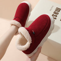 Comfortable Fur Slippers - Sofie-Bordeaux Red-3.5-State of Style