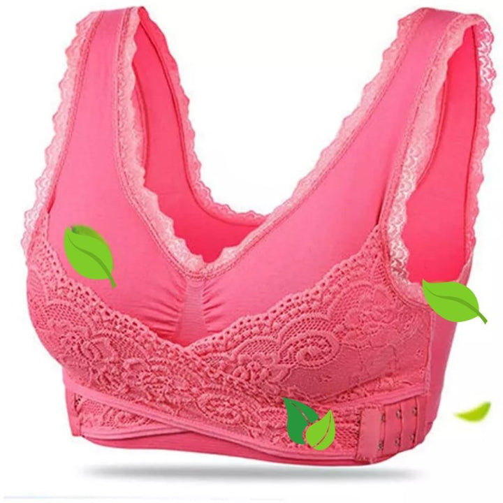 Comfortable Good Supporting Bra - Grace-Pink-S-State of Style