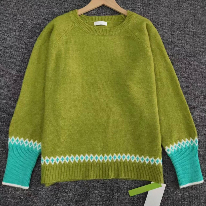 Comfortable Green Women's Sweater - Elin-S-State of Style