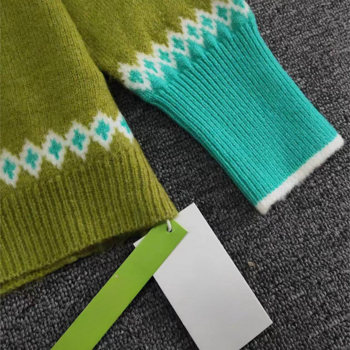 Comfortable Green Women's Sweater - Elin-S-State of Style