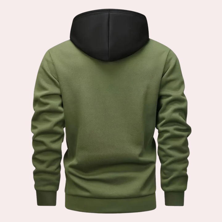 Comfortable Hoodie for Men - Rowan-Black-S-State of Style