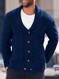 Comfortable Knitted Men's Cardigan - Lucas-Green-M-State of Style