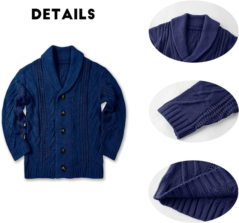 Comfortable Knitted Men's Cardigan - Lucas-Green-M-State of Style