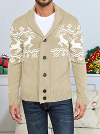 Comfortable Knitted Men's Cardigan - Lucas-Green-M-State of Style