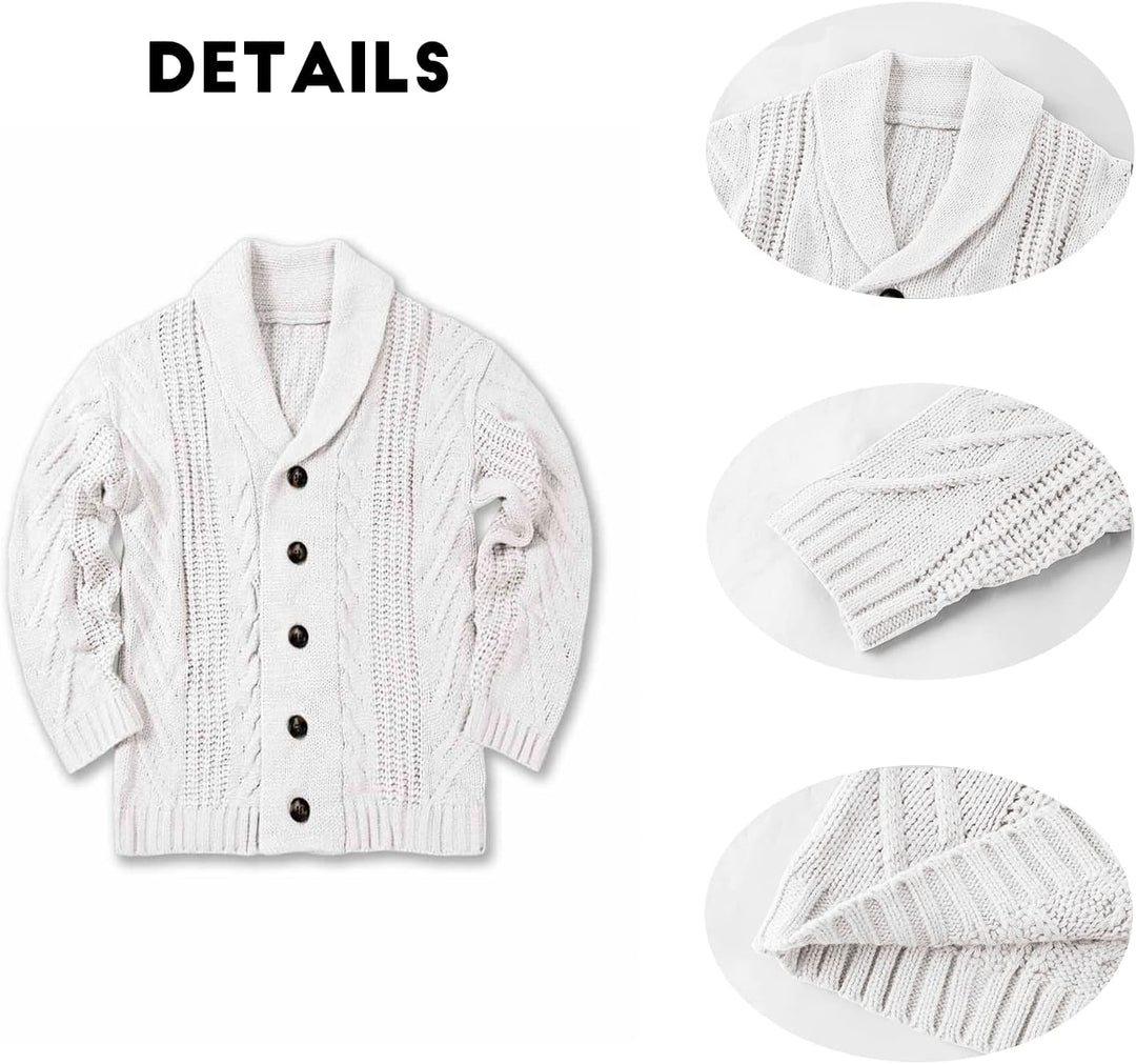 Comfortable Knitted Men's Cardigan - Lucas-Green-M-State of Style