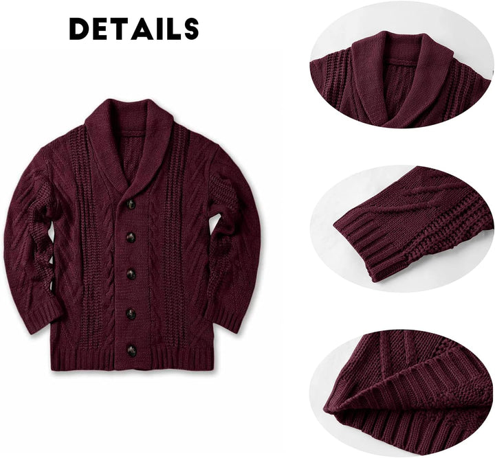 Comfortable Knitted Men's Cardigan - Lucas-Green-M-State of Style