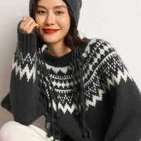 Comfortable Knitted Sweater for Women - Chloe-Beige-S-State of Style