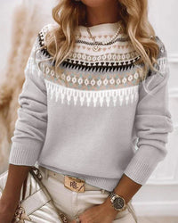 Comfortable knitted sweaters for women - CozyKnit-Gray-S-State of Style