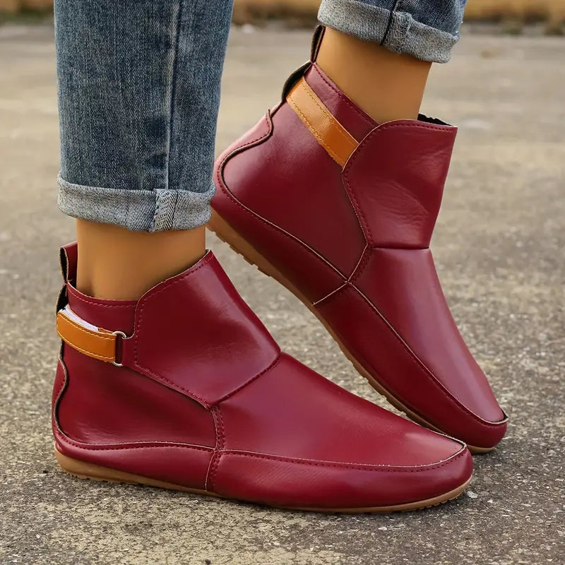 Comfortable Ladies Ankle Boots - ErgoFit-Green-3.5-State of Style