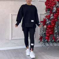 Comfortable Ladies Clothing Set - Elin-Black-S-State of Style