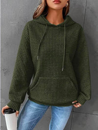 Comfortable Ladies Hoodie - Mia-Dark Green-S-State of Style