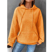 Comfortable Ladies Hoodie - Mia-Orange-S-State of Style