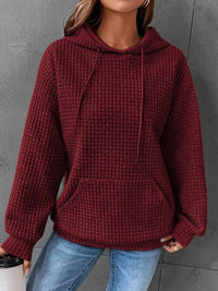 Comfortable Ladies Hoodie - Mia-Red-S-State of Style