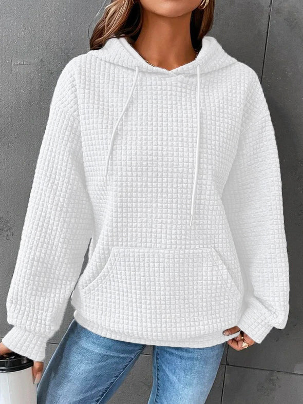 Comfortable Ladies Hoodie - Mia-White-S-State of Style