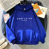 Comfortable Ladies Hoodie - Soleil-Blue-S-State of Style