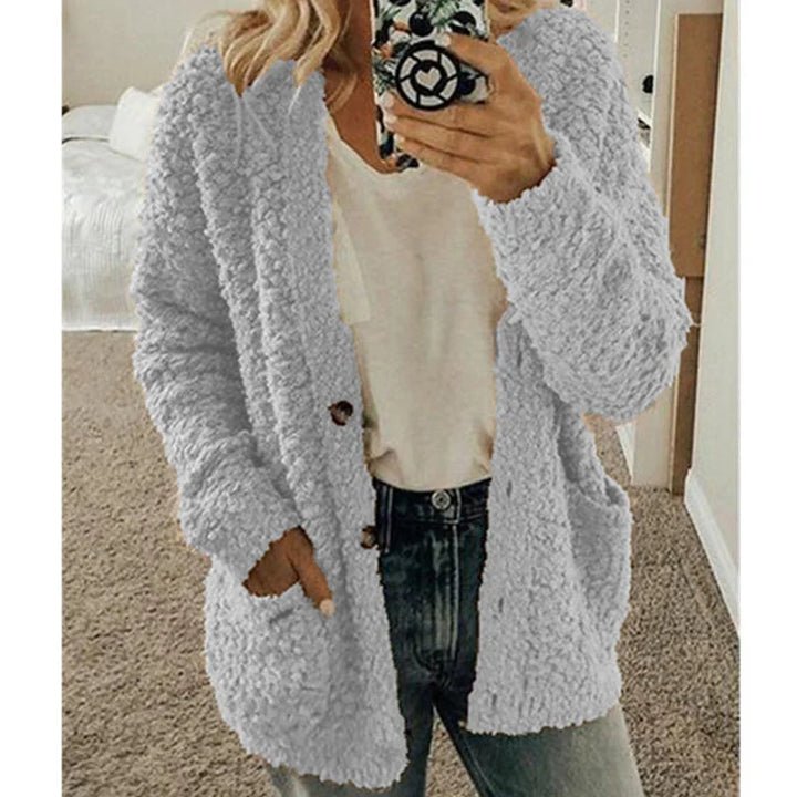 Comfortable Ladies Jacket - Lisa-Light Grey-S-State of Style