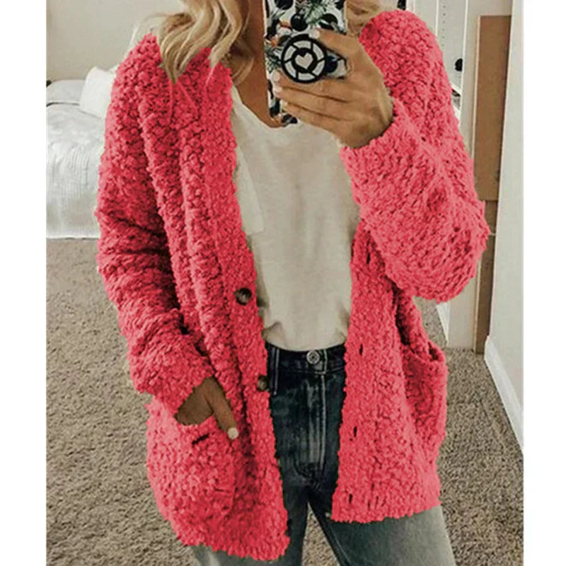 Comfortable Ladies Jacket - Lisa-Pink-S-State of Style