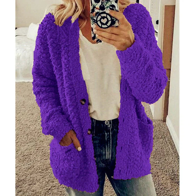 Comfortable Ladies Jacket - Lisa-Purple-S-State of Style