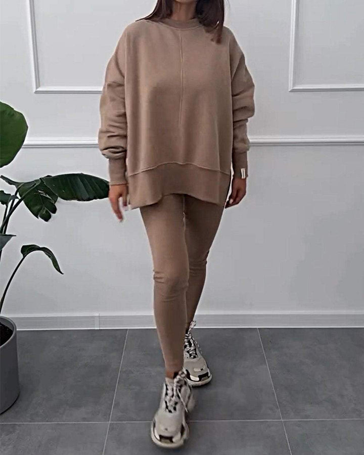 Comfortable Ladies Loungewear Set - Mila-Pink-S-State of Style