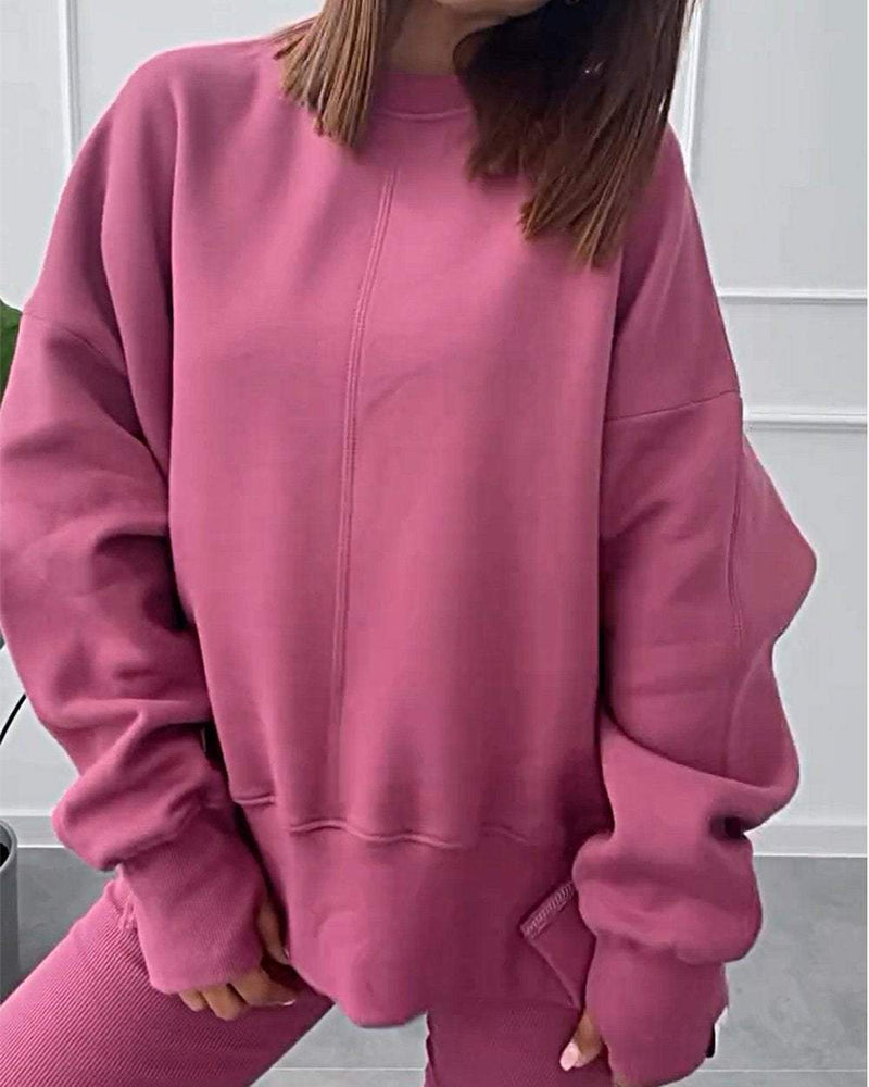 Comfortable Ladies Loungewear Set - Mila-Pink-S-State of Style