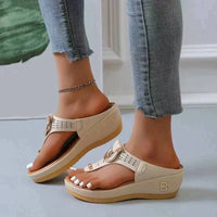 Comfortable Ladies' Sandals with Supportive Fit – Talia-Cream-3-State of Style