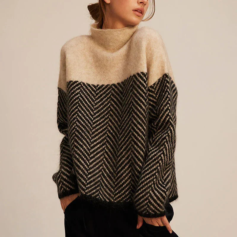 Comfortable Ladies' Sweater - Elodie-Beige-S-State of Style