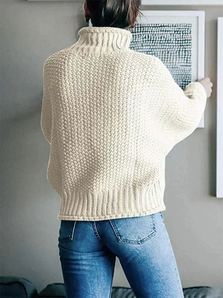 Comfortable Ladies' Sweater - Mia-Beige-S-State of Style