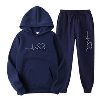Comfortable Ladies Training Suit - Lyra-Dark Blue-S-State of Style