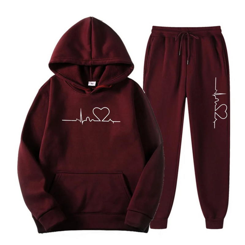 Comfortable Ladies Training Suit - Lyra-Dark Brown-S-State of Style