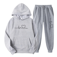 Comfortable Ladies Training Suit - Lyra-Light Grey-S-State of Style