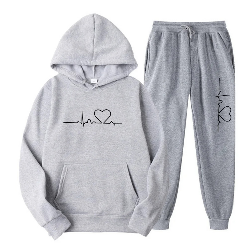 Comfortable Ladies Training Suit - Lyra-Light Grey-S-State of Style