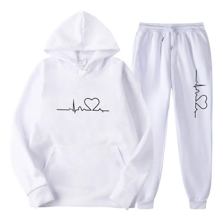 Comfortable Ladies Training Suit - Lyra-White-S-State of Style