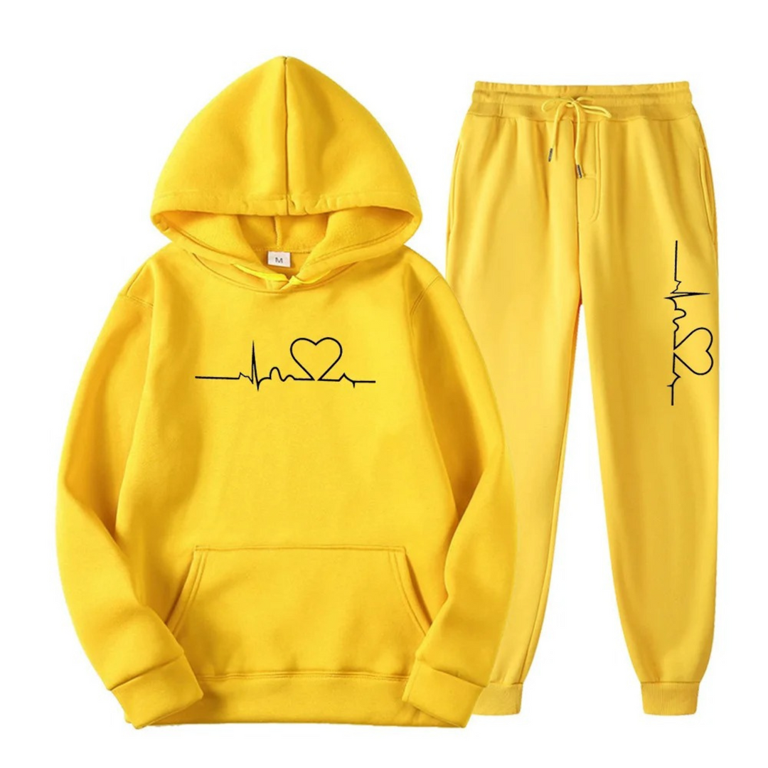 Comfortable Ladies Training Suit - Lyra-Yellow-S-State of Style