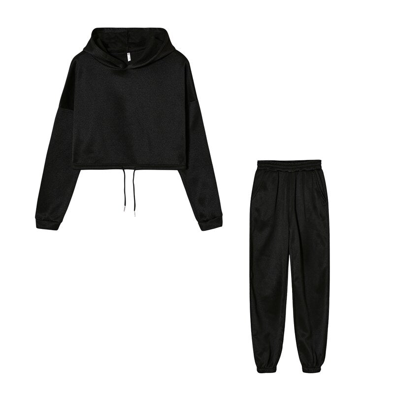 Comfortable Ladies Training Suit - Serena-Black-S-State of Style