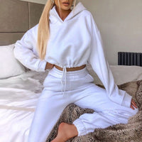 Comfortable Ladies Training Suit - Serena-White-S-State of Style