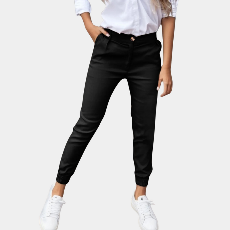 Comfortable Ladies' Trousers - Amelia-Black-S-State of Style