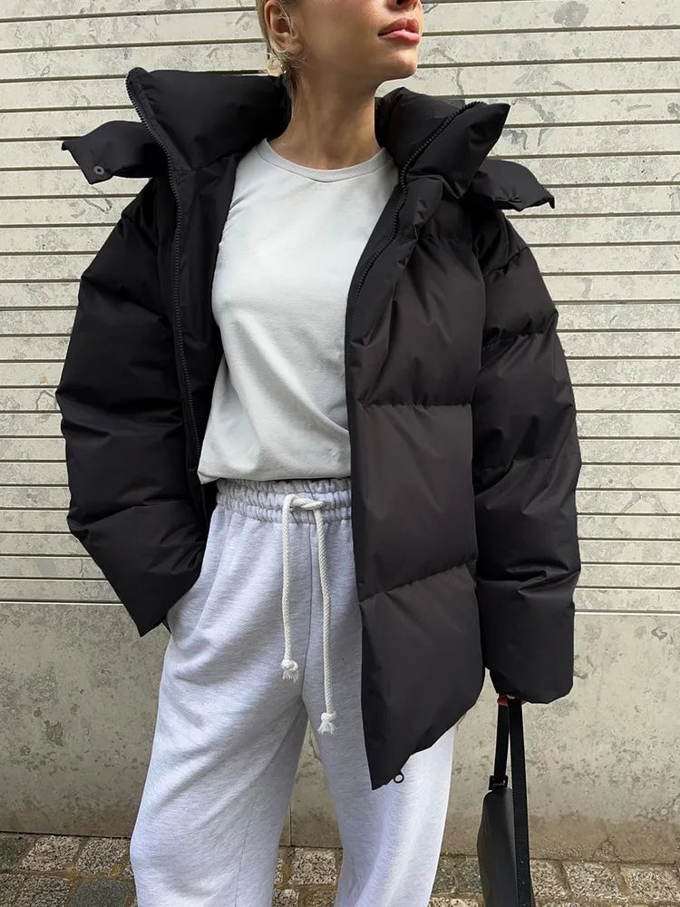 Comfortable Ladies Winter Coat - Aurora Luxe-Black-S-State of Style