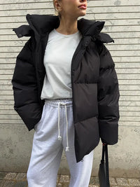 Comfortable Ladies Winter Coat - Aurora Luxe-Black-S-State of Style