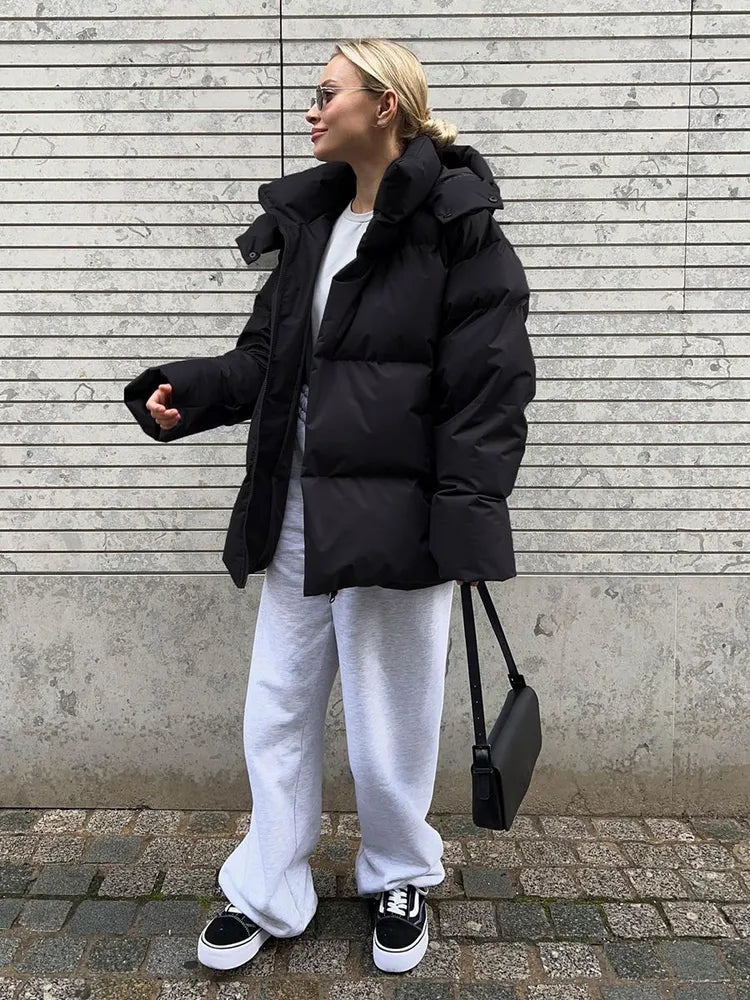 Comfortable Ladies Winter Coat - Aurora Luxe-Grey-S-State of Style