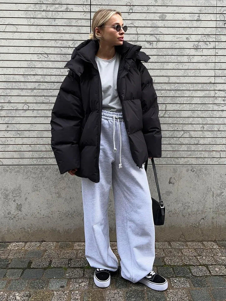 Comfortable Ladies Winter Coat - Aurora Luxe-Grey-S-State of Style