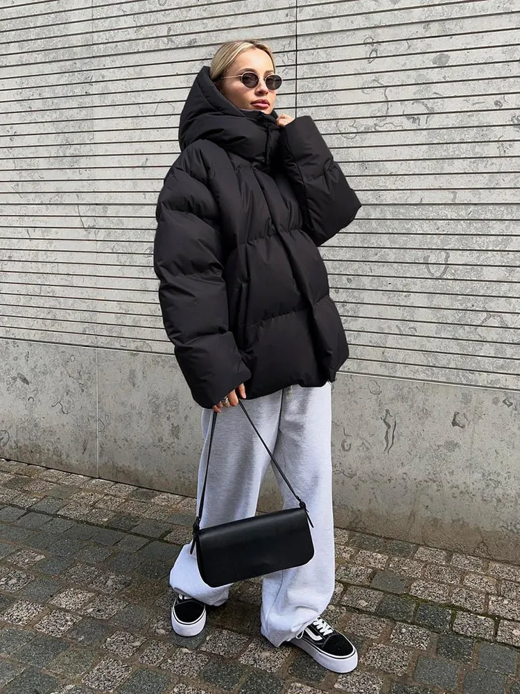 Comfortable Ladies Winter Coat - Aurora Luxe-Grey-S-State of Style