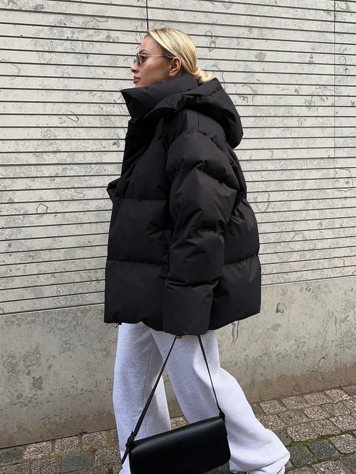 Comfortable Ladies Winter Coat - Aurora Luxe-Grey-S-State of Style