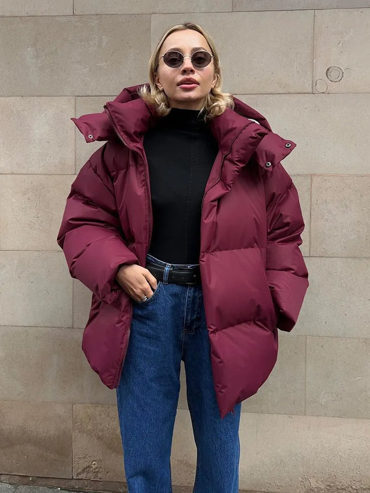 Comfortable Ladies Winter Coat - Aurora Luxe-Grey-S-State of Style