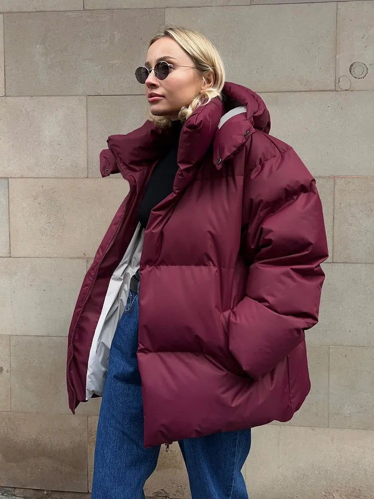 Comfortable Ladies Winter Coat - Aurora Luxe-Grey-S-State of Style