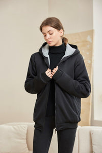 Comfortable Ladies Winter Fleece Vest - Gemma-Black-S-State of Style